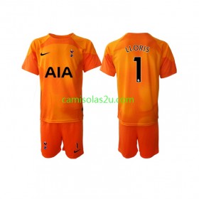 Camisolas de futebol Tottenham Hotspur Hugo Lloris 1 Guarda Redes Criança Equipamento 3ª 2022/23 Manga Curta